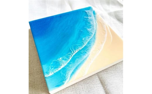 カラーおまかせ アートパネルS0サイズ  (18cm × 18cm)鹿児島県与論町60000衣類・装飾品・工芸品その他 装飾品・工芸品