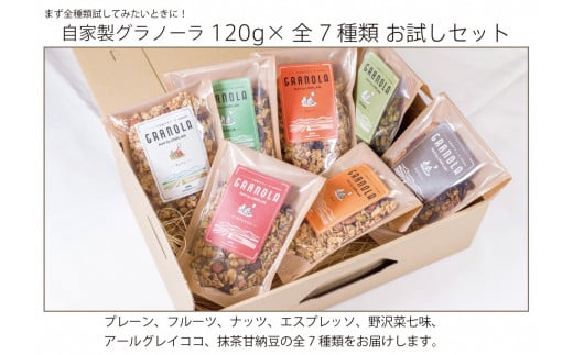 HAKUBA VALLEY 自家製グラノーラ 120g×7種類 お試しセット長野県小谷村14000鍋セット・総菜・加工食品その他 鍋セット・総菜・加工食品
