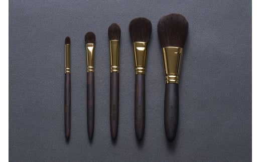 W110 GRANDメイクブラシ5本セット G-SET5【ウエダ 美粧堂 化粧筆 メイク道具 メイクブラシ セット ブラシセット 化粧ブラシ ケース クリーナー 最高級 灰リス 日本製 大阪府 八尾】大阪府八尾市4