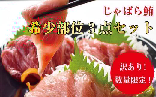 【訳あり】じゃばら鮪 希少部位三点セット約600g【串本町×北山村】 本マグロ 本鮪 まぐろ 鮪 マグロ【nks201】和歌山県北山村14000魚介・海産物鮮魚