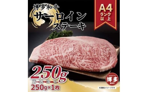 博多和牛サーロインステーキ 250g(250g×1枚)福岡県福岡市10000肉牛肉