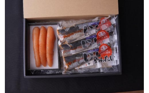 天然だし明太子(160g)と鰯めんたい(3尾)Aセット【辛子明太子】福岡県福岡市16000魚介・海産物明太子・その他魚卵