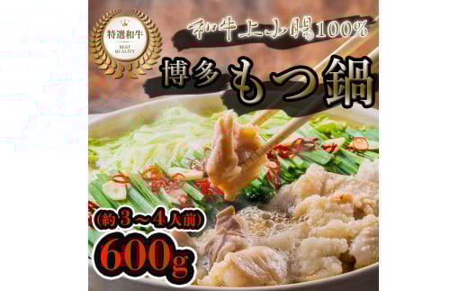 博多もつ鍋セット 醤油味(600g)福岡県福岡市30000肉牛肉
