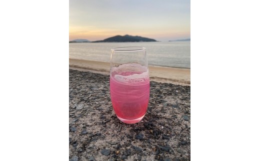 【福岡市】オーシャングラス 1個 420ml【ピンク系】福岡県福岡市14000雑貨・日用品食器・グラス