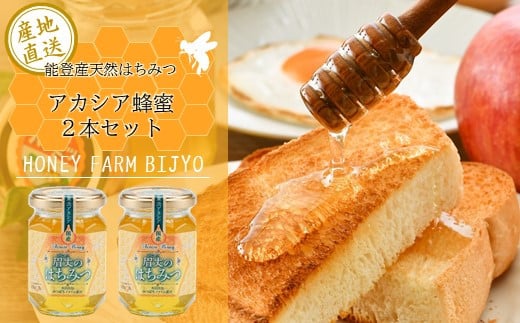 能登産天然はちみつ『アカシア蜂蜜2本』セット石川県羽咋市20000鍋セット・総菜・加工食品ジャム・はちみつ