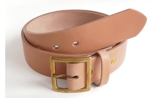E STREET LEATHER グレージングベンズ 4cm幅 極厚レザーベルト ナチュラル(32インチ 81.5cm) 【star008-2-01】岡山県真庭市88000衣類・装飾品・工芸品その他 装飾品・工芸品