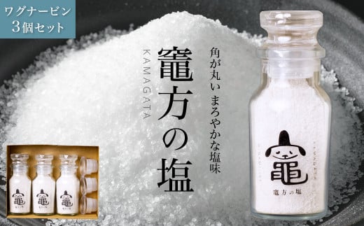 竈方の塩 ワグナービン 3個 セット 塩 しお 調味料 食塩 天然  ミネラル 調味料 ソルト salt 料理 味付 おにぎり 三重県 南伊勢 伊勢 志摩 6000円 六千円三重県南伊勢町6000調味料・油塩・胡椒・