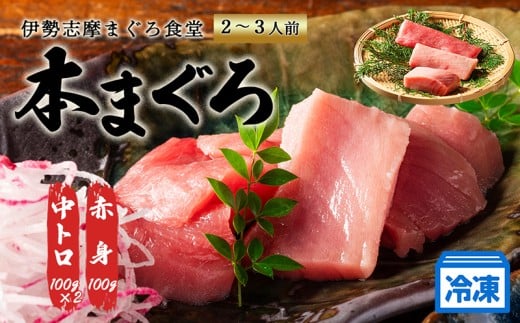 本マグロ 刺身 柵 赤身 中トロ 計300g 詰合せ 2〜3人前 伊勢志摩まぐろ食堂 / 本まぐろ 本鮪 専門店 食べ比べ マグロ 鮪 刺し身お刺身 三重県 伊勢志摩 南伊勢町 1万円台 2万円以下三重県南伊勢