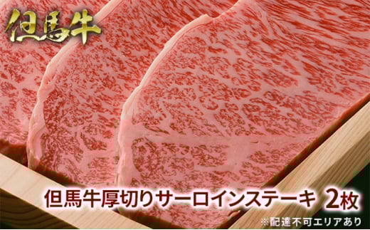 但馬牛 厚切り サーロイン ステーキ 300g×2枚 計600g 牛肉 国産牛 和牛 BBQ バーベキュー アウトドア お祝い兵庫県福崎町48000肉牛肉