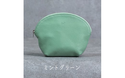 本革 ラウンドポーチ 日本製 レザー 革製品 ポーチ 化粧ポーチ 旅行 トラベル 出張 Liete WH-22 ミントグリーン兵庫県福崎町22000衣類・装飾品・工芸品その他 装飾品・工芸品