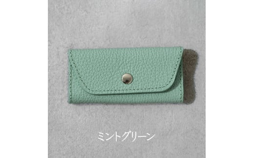 スリムキーケース3連 Liete ミントグリーン 日本製 革製品 本革 レザー 手作り兵庫県福崎町19000衣類・装飾品・工芸品その他 装飾品・工芸品
