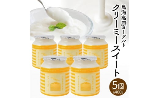 鳥海高原ヨーグルト クリーミースイート 400g×5個 SA1820山形県酒田市10000卵・乳製品ヨーグルト