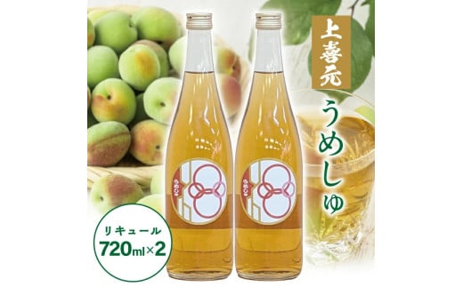 酒田の酒屋厳選 上喜元 うめしゅ 720ml×2本 SA2430山形県酒田市13000酒・アルコールウイスキー・洋酒・リキュール
