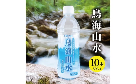 フレッシュ 鳥海山水 500ml ペットボトル 10本 SZ0267山形県酒田市8000お茶・飲料水・ミネラルウォーター