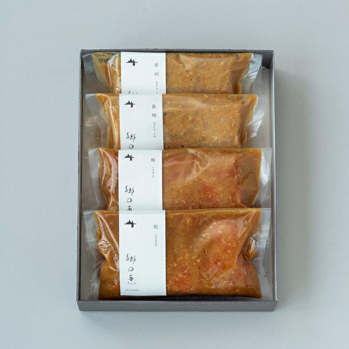 郷の恵 味噌漬け鮭&銀鱈 4パックセット福島県いわき市23000魚介・海産物その他 魚介・海産物