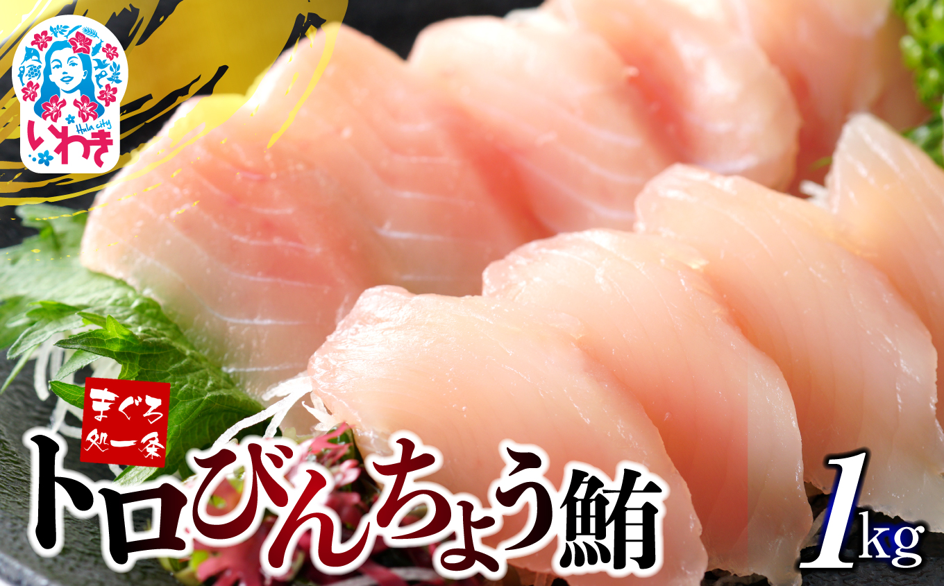 【単品】トロびんちょう鮪1kg(500g×2パック)ねっとりとした食感のびんトロ!解凍レシピ付 可食部ほぼ100%【DG015】|いわき市 ふるさと納税 株式会社東日本貿易 鮪 本鮪 本まぐろ マグロ