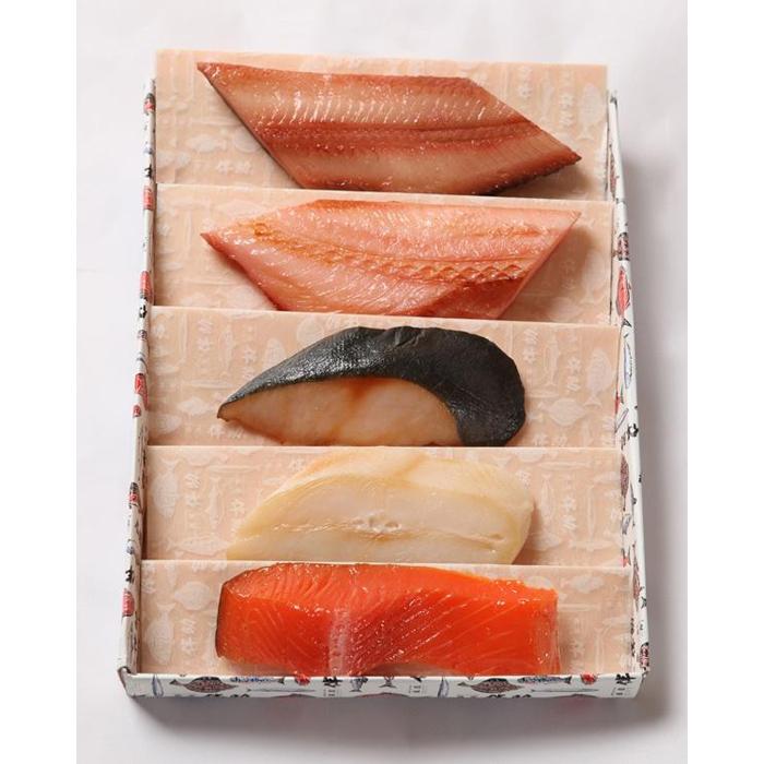 干物切身詰合せB(5種5枚:シマホッケ・赤魚・カラスカレイ・銀たら・トラウト)福島県いわき市19000魚介・海産物干物