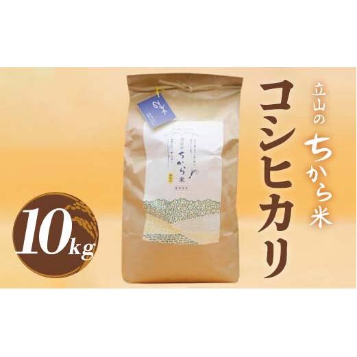 立山のちから米 コシヒカリ 10kg こしひかり 銘柄米 ブランド米 国産 米 お米 日本米 ギフト 贈り物 備蓄 防災 食品 F6T-537富山県立山町47000米・パン白米