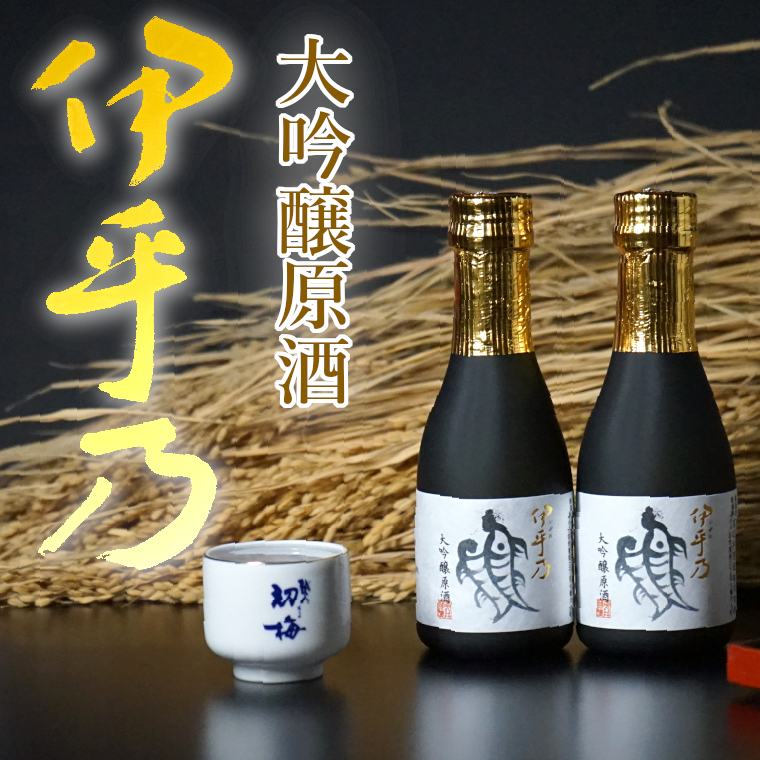 日本酒 伊乎乃(いおの) 大吟醸原酒 180ml×2本 クリアカートン入 高の井酒造 【0002-0264-01】新潟県小千谷市13000酒・アルコール日本酒