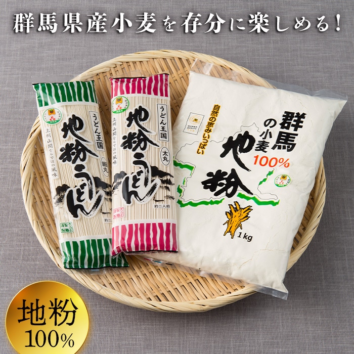 ぐんま生まれぐんま育ち(地粉・うどんセット) F20E-466群馬県富岡市11000麺うどん