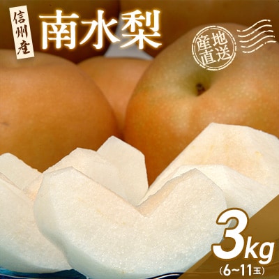 【信州産】南水なし3kg【1246371】長野県中野市12000果物・フルーツりんご・梨
