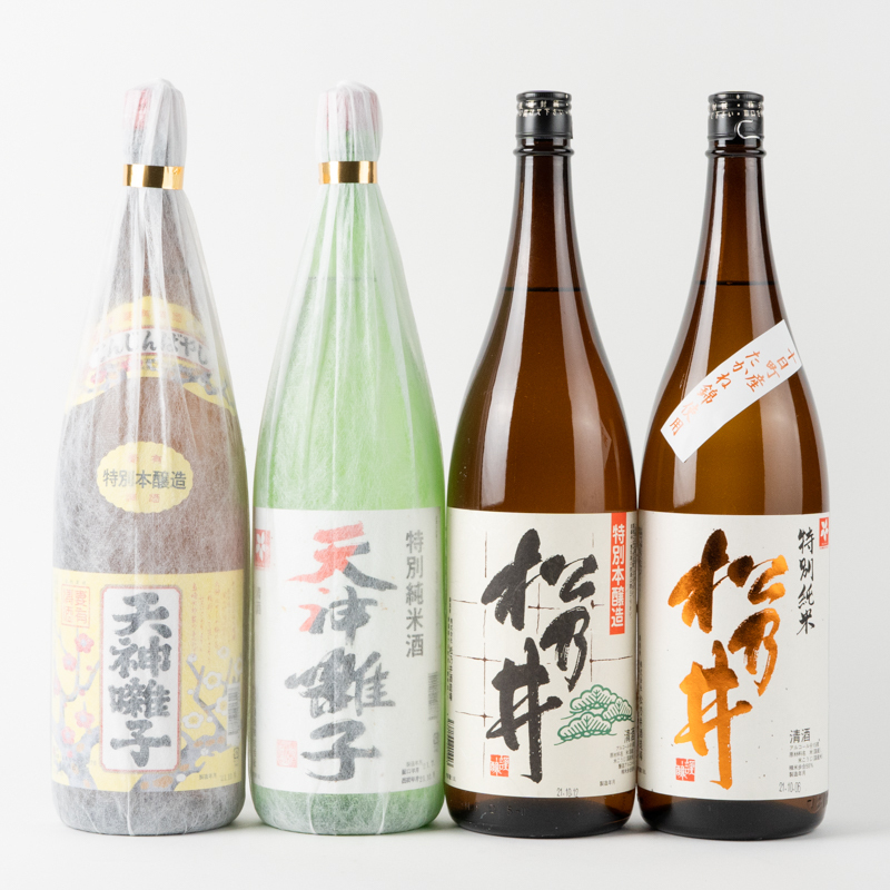 十日町の地酒【松乃井】【天神囃子】1升瓶4本セット お酒 日本酒 純米吟醸酒 本醸造酒 新潟県十日町市41000酒・アルコール日本酒