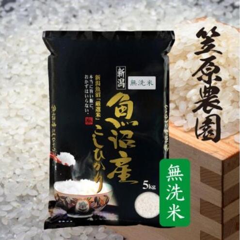 【新米】令和7年産 魚沼産コシヒカリ 無洗米 5kg | 米 コメこしひかり 精米 ブランド米 お取り寄せ 十日町市新潟県十日町市26000米・パン白米
