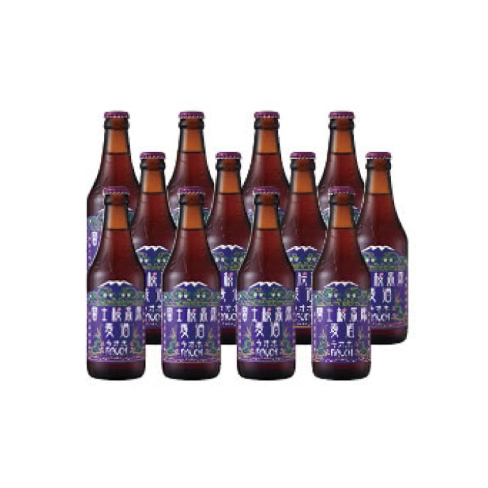 【富士河口湖地ビール】富士桜高原麦酒(ラオホ12本セット)金賞クラフトビール山梨県富士河口湖町23000酒・アルコールビール・発泡酒
