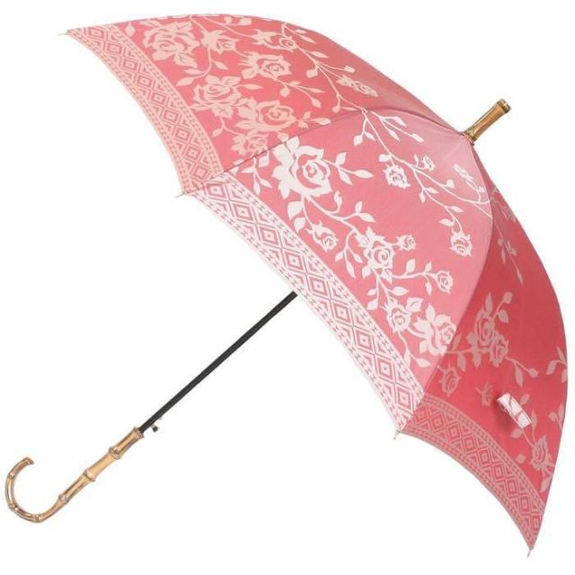 槙田商店【晴雨兼用】長傘 kirie バラ:フレンチレッド山梨県富士河口湖町55000衣類・装飾品・工芸品その他 装飾品・工芸品