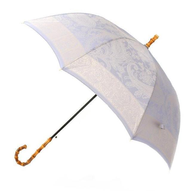 槙田商店【晴雨兼用】長傘 kirie ペイズリー:アイスブルー山梨県富士河口湖町55000衣類・装飾品・工芸品その他 装飾品・工芸品