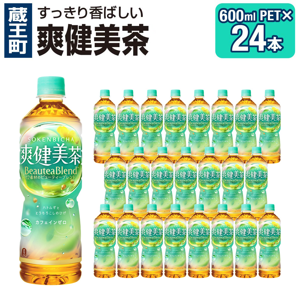 爽健美茶 600mlPET×24本 【04301-0027】宮城県蔵王町10000お茶・飲料お茶