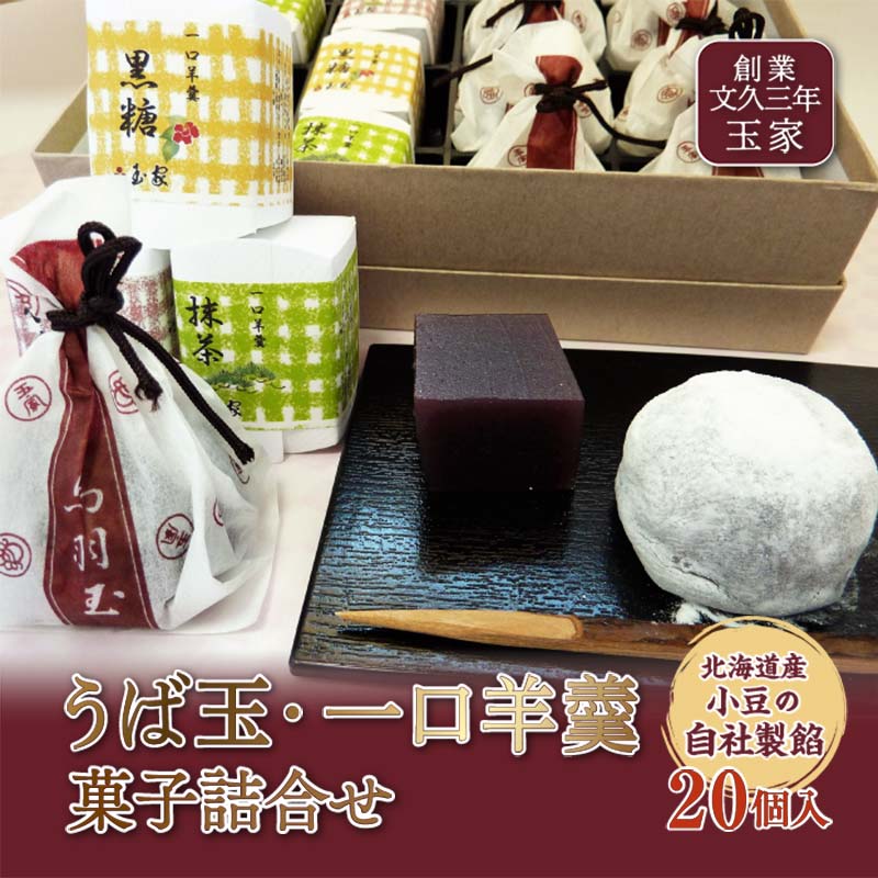 創業文久三年 玉家 うば玉、一口羊羹詰合せ F21R-007福島県白河市17000菓子・スイーツその他 和菓子