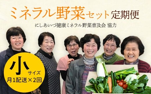 西会津ミネラル野菜セット定期便(小)2回 F4D-1404福島県西会津町33000鍋セット・総菜・加工食品
