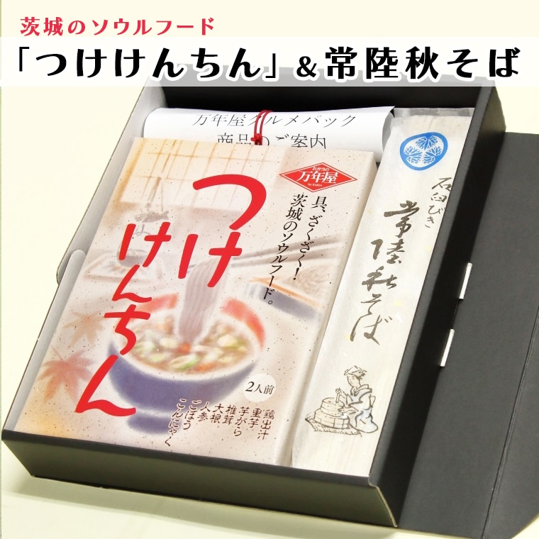 つけけんちん そば 2人前セット 常陸 秋そば 茨城 郷土料理 蕎麦 けんちん汁茨城県大洗町6000麺そば