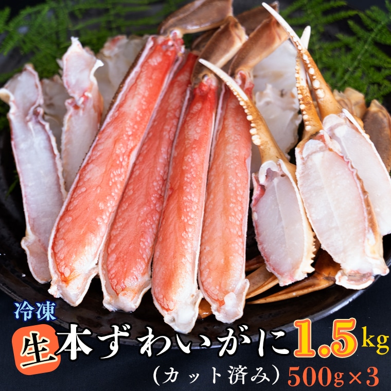 生冷 ずわいがに カット済み 1.5kg (500g × 3) カジマ ずわい蟹 ズワイガニ かに カニ 蟹茨城県大洗町36000魚介・海産物カニ