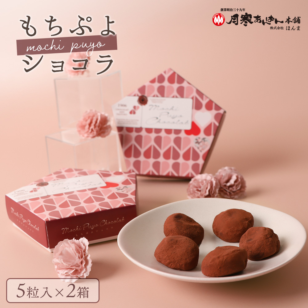 もちぷよショコラ5粒入×2箱セット【170046】北海道恵庭市8000菓子・スイーツその他 和菓子