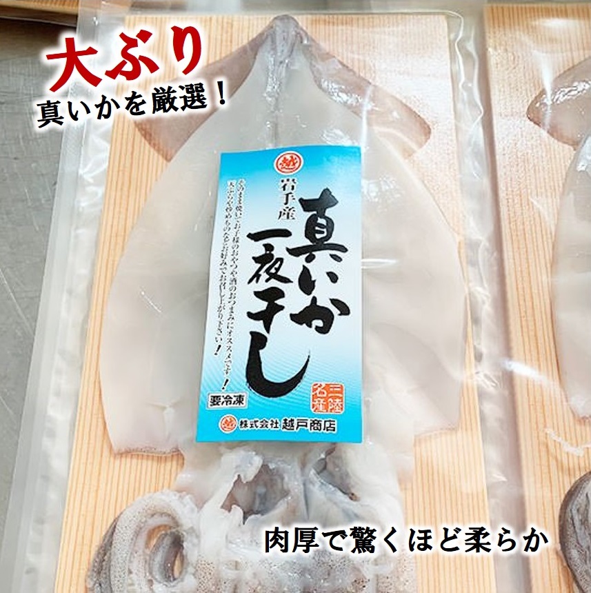 北三陸産 イカの一夜干し特大 1枚入×5袋 合計5枚セット【BBQ】岩手県普代村15000魚介・海産物イカ・タコ・ウニ
