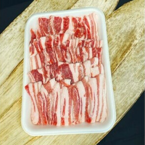 【国産豚】バラカルビ焼肉用 1.2kg茨城県守谷市10000肉豚肉