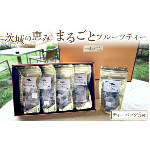 茨城の恵みまるごと フルーツ ティー (ティーバッグ5種)茨城県守谷市16000お茶・飲料コーヒー・紅茶
