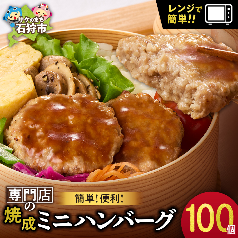 ファイヤーバーグ 焼成ミニハンバーグ25g×100個_is030-022-000北海道石狩市19000肉加工肉(ハム・ソーセージ等)