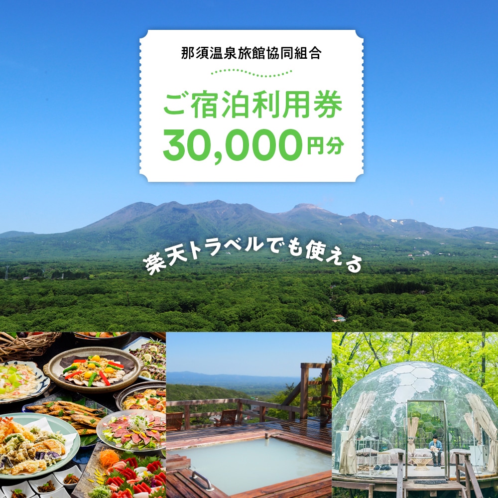 那須温泉旅館協同組合 ご宿泊利用券 30,000円分（3,000円×10枚）〔G-16〕｜宿泊 旅行 チケット 宿泊券 温泉 露天風呂 旅行券 ホテル  観光 国内旅行 那須 栃木県 那須町 | 栃木県那須町 | JRE MALLふるさと納税