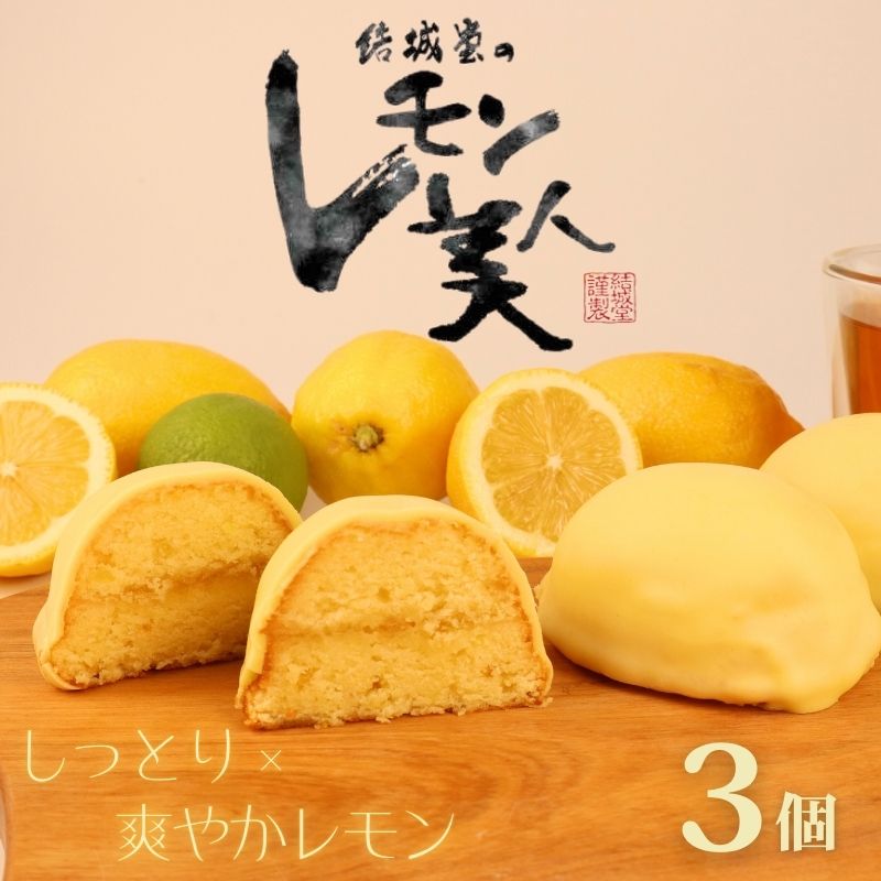 レモン美人 3個 レモンケーキ レモン 檸檬 ケーキ お菓子 焼菓子 スイーツ デザート レモンチョコ チョコ チョコレート ギフト プチギフト プレゼント お試し お土産 結城堂 新潟県 新発田市