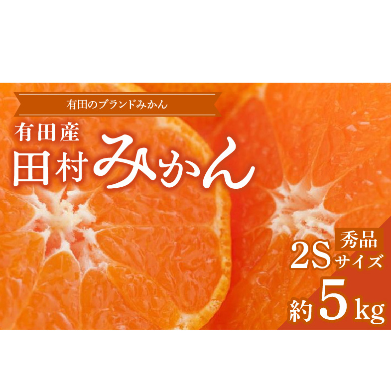 ZD7026_【ブランドみかん】田村みかん 5kg (2Sサイズ・秀品)和歌山県湯浅町16000果物・フルーツみかん・柑橘類