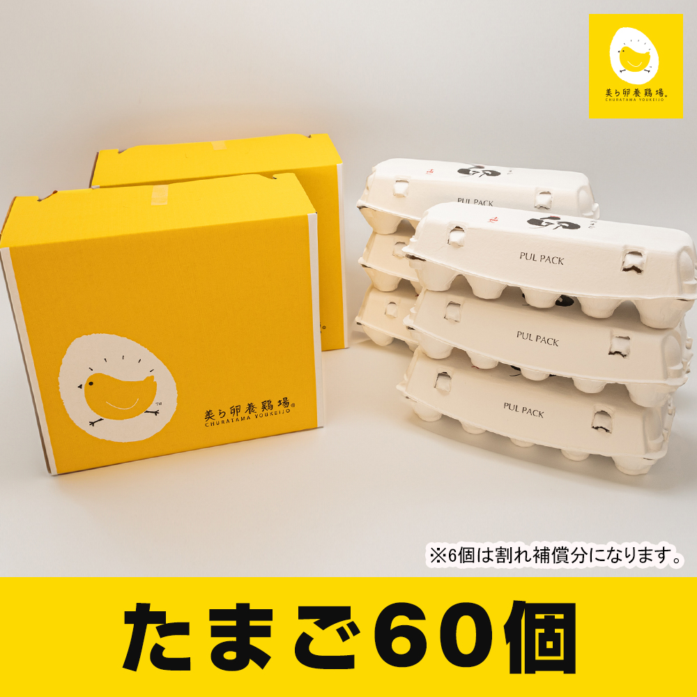 卵の黄身が掴めるほどの新鮮さ 美ら卵養鶏場の卵【60個入り】沖縄県南風原町10700卵・乳製品卵(鶏、烏骨鶏等)
