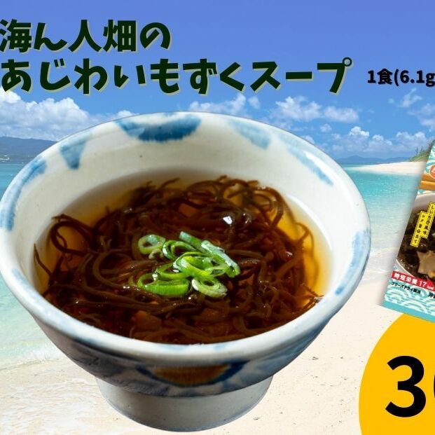 【美ら海水産】海ん人畑のあじわいもずくスープ 1食(6.1g)×30個沖縄県うるま市18000魚介・海産物のり・海藻