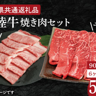 【6ヶ月定期便】【常陸牛】焼肉セット 約900g【定期便】計6回 総量約5.4kg(約5,400g)【茨城県共通返礼品】(HI-20)茨城県水戸市130000肉牛肉