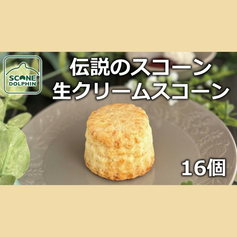 伝説 生クリームスコーン 16個【人気 看板商品 しっとり 冷凍 冷凍スコーン 本場 イギリス 焼き菓子 スイーツ 水戸市 水戸 茨城県 20000円以内 2万円以内】(AR-13)茨城県水戸市20000菓子・スイ