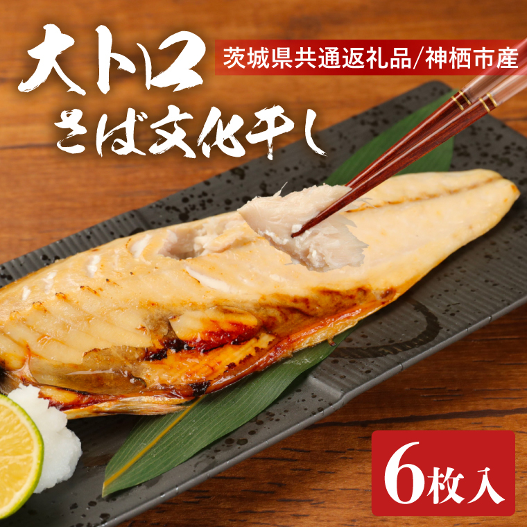 大トロさば文化干し 1枚真空6パック【茨城県共通返礼品 神栖市】【サバ 鯖 一夜干し 干物 ソフト 人気 おかず おつまみ】(LZ-1)茨城県水戸市10000魚介・海産物その他 魚介・海産物