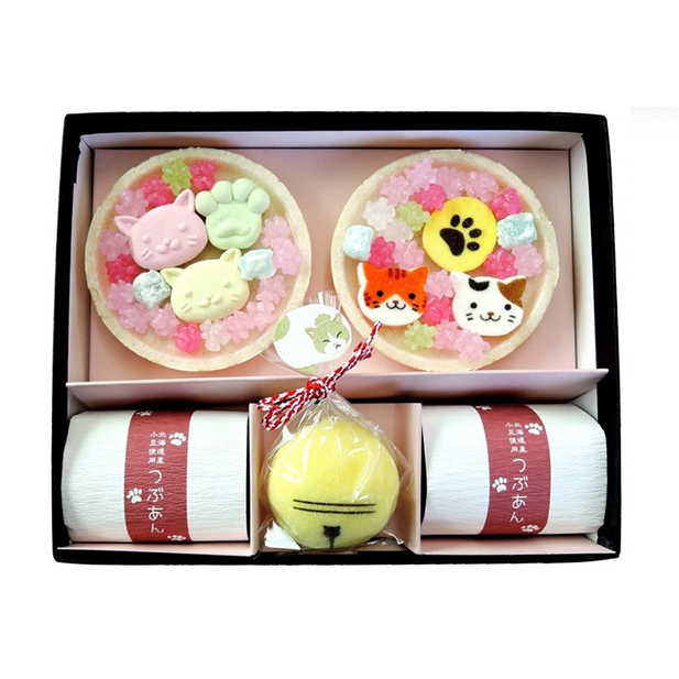 〈京の老舗〉かわいい和スイーツ「ねこもにゃか」3箱セット〈スイーツ 和菓子 生菓子 最中 もなか 粒あん ゼリー 金平糖 こんぺいとう 和三盆糖 ねこ 猫 ギフト 贈り物 飲料 加工食品〉 お