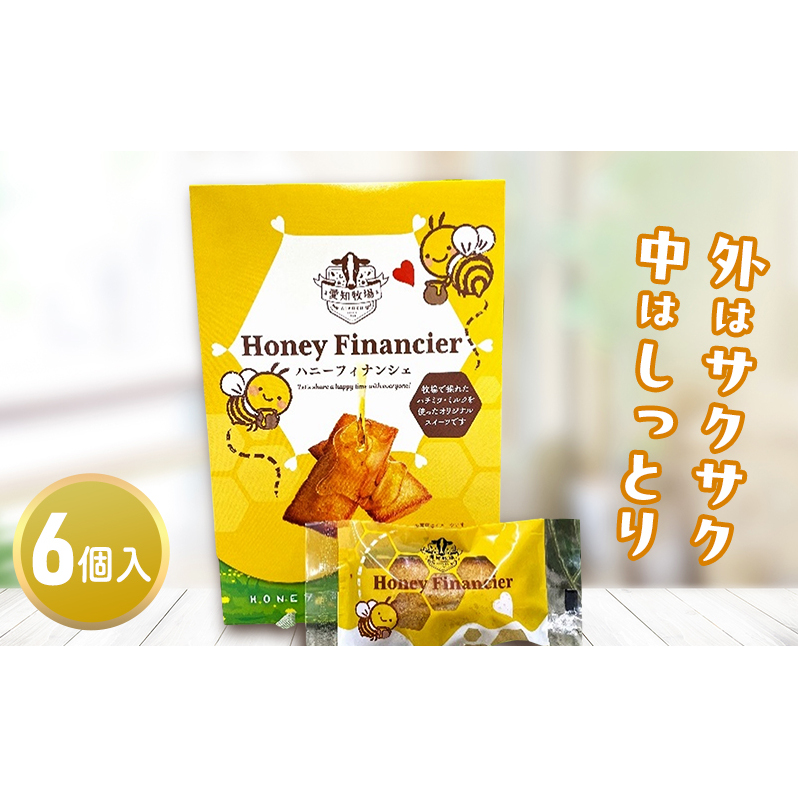 ハニーフィナンシェ(6個入り) お菓子 焼菓子 洋菓子 スイーツ フィナンシェ はちみつ おやつ 手土産 お土産 個包装 日進市 愛知愛知県日進市6000菓子・スイーツ焼き菓子